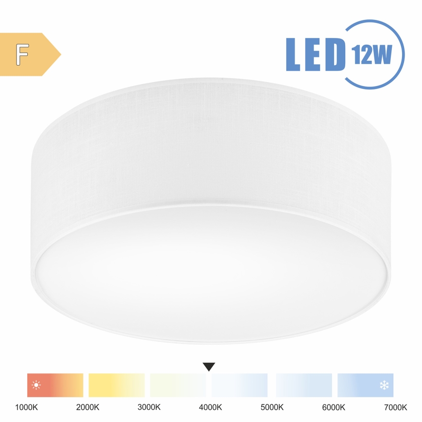 Brilagi - LED-kattovalaisin SIRIJA LED/12W/230V halkaisija 35 cm valkoinen