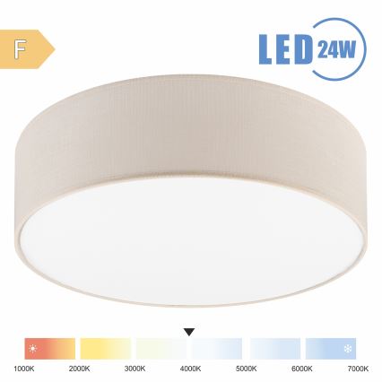 Brilagi - LED-kattovalaisin SIRIJA LED/24W/230V halkaisija 45 cm kerma