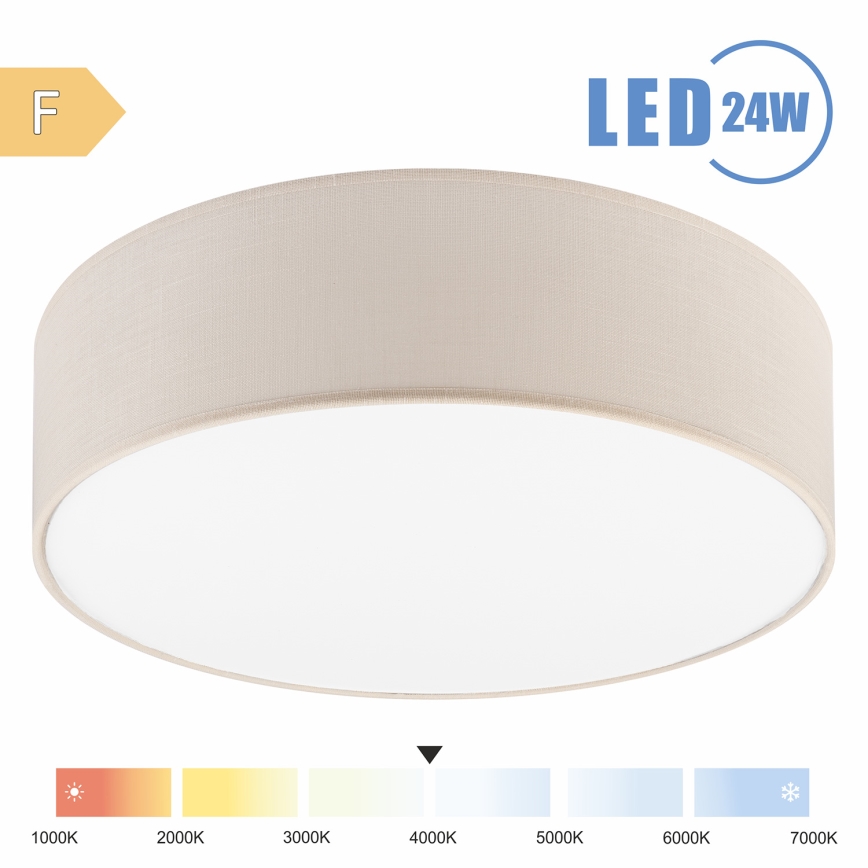 Brilagi - LED-kattovalaisin SIRIJA LED/24W/230V halkaisija 45 cm kerma
