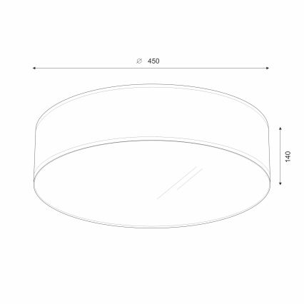 Brilagi - LED-kattovalaisin SIRIJA LED/24W/230V halkaisija 45 cm musta