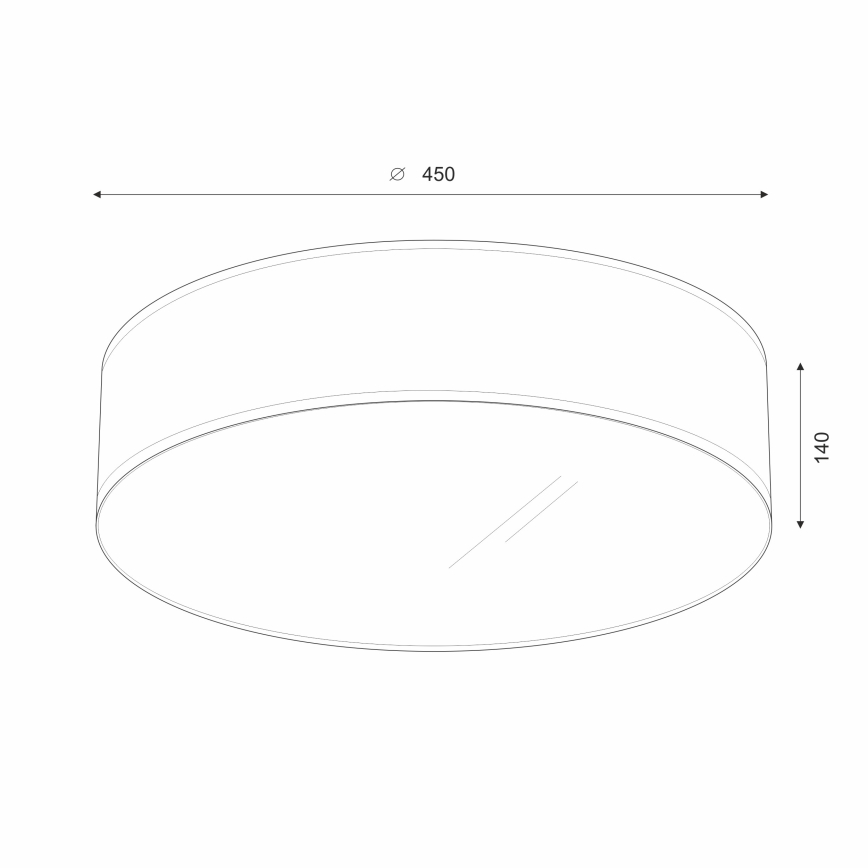 Brilagi - LED-kattovalaisin SIRIJA LED/24W/230V halkaisija 45 cm musta