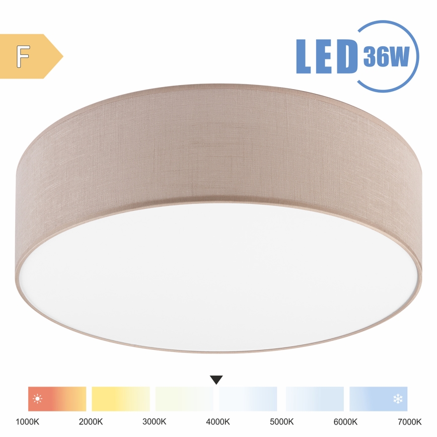 Brilagi - LED-kattovalaisin SIRIJA LED/36W/230V halkaisija 45 cm beige