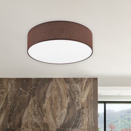 Brilagi - LED-kattovalaisin SIRIJA LED/36W/230V halkaisija 45 cm ruskea