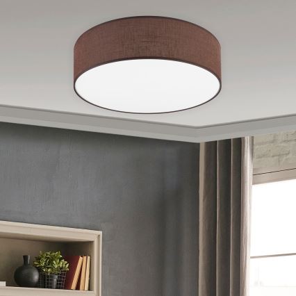 Brilagi - LED-kattovalaisin SIRIJA LED/36W/230V halkaisija 45 cm ruskea