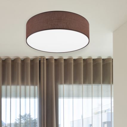 Brilagi - LED-kattovalaisin SIRIJA LED/36W/230V halkaisija 45 cm ruskea