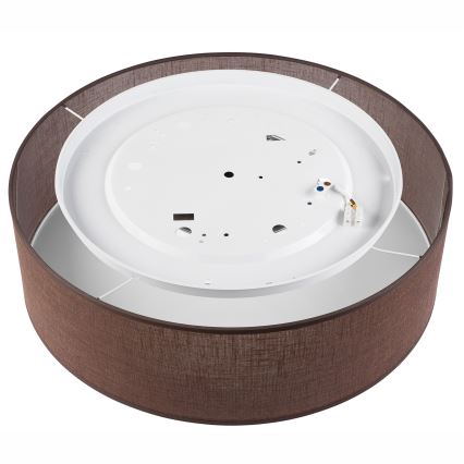 Brilagi - LED-kattovalaisin SIRIJA LED/36W/230V halkaisija 45 cm ruskea