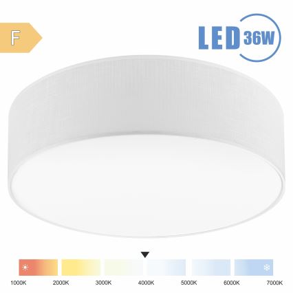 Brilagi - LED-kattovalaisin SIRIJA LED/36W/230V halkaisija 45 cm valkoinen