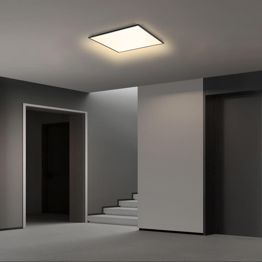 Brilagi - LED-kattovalaisin SLIMFRAME LED/36W/230V 45x45 cm musta