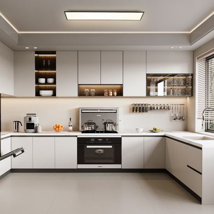 Brilagi - LED-kattovalaisin SLIMFRAME LED/58W/230V 120x30 cm musta