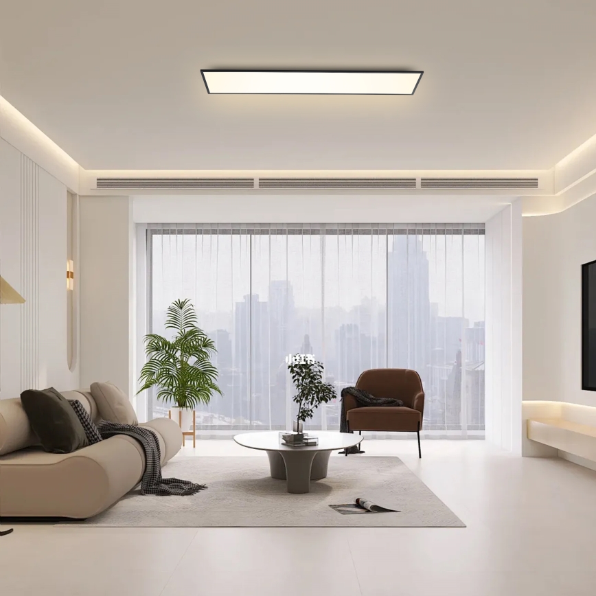 Brilagi - LED-kattovalaisin SLIMFRAME LED/58W/230V 120x30 cm musta