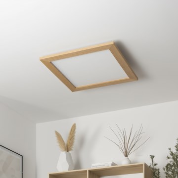 Brilagi - LED-kattovalaisin SLIMFRAME WOOD LED/36W/230V 49,5x49,5 cm ruskea