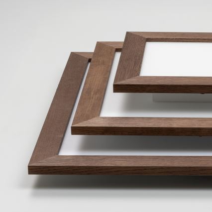 Brilagi - LED-kattovalaisin SLIMFRAME WOOD LED/36W/230V 49,5x49,5 cm tummanruskea