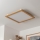 Brilagi - LED-kattovalaisin SLIMFRAME WOOD LED/58W/230V 64x64 cm ruskea