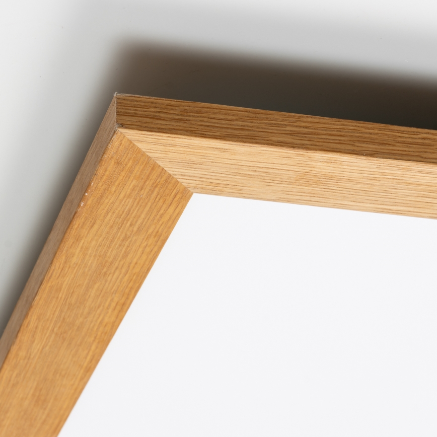 Brilagi - LED-kattovalaisin SLIMFRAME WOOD LED/58W/230V 64x64 cm ruskea
