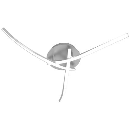 Brilagi - LED-kattovalaisin STRIPES LED/24W/230V hopea