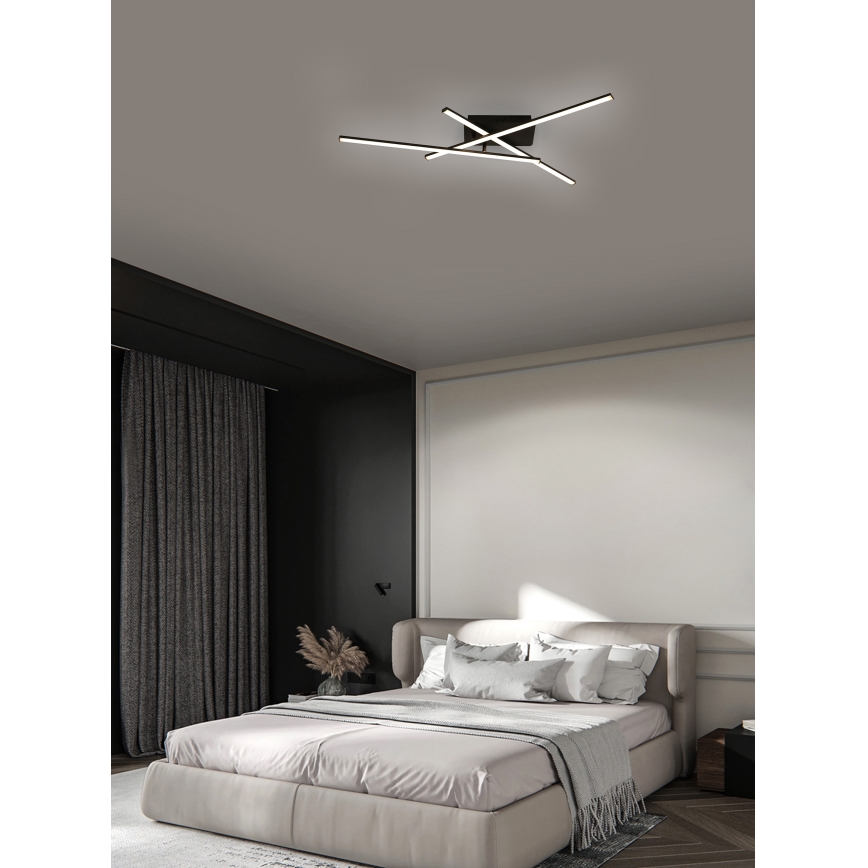 Brilagi - LED-kattovalaisin STRIPES LED/30W/230V musta