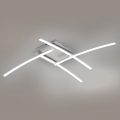 Brilagi - LED-kattovalaisin STRIPES LED/32W/230V 69x69 cm hopea