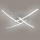 Brilagi - LED-kattovalaisin STRIPES LED/32W/230V hopea