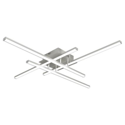 Brilagi - LED-kattovalaisin STRIPES LED/37W/230V hopea