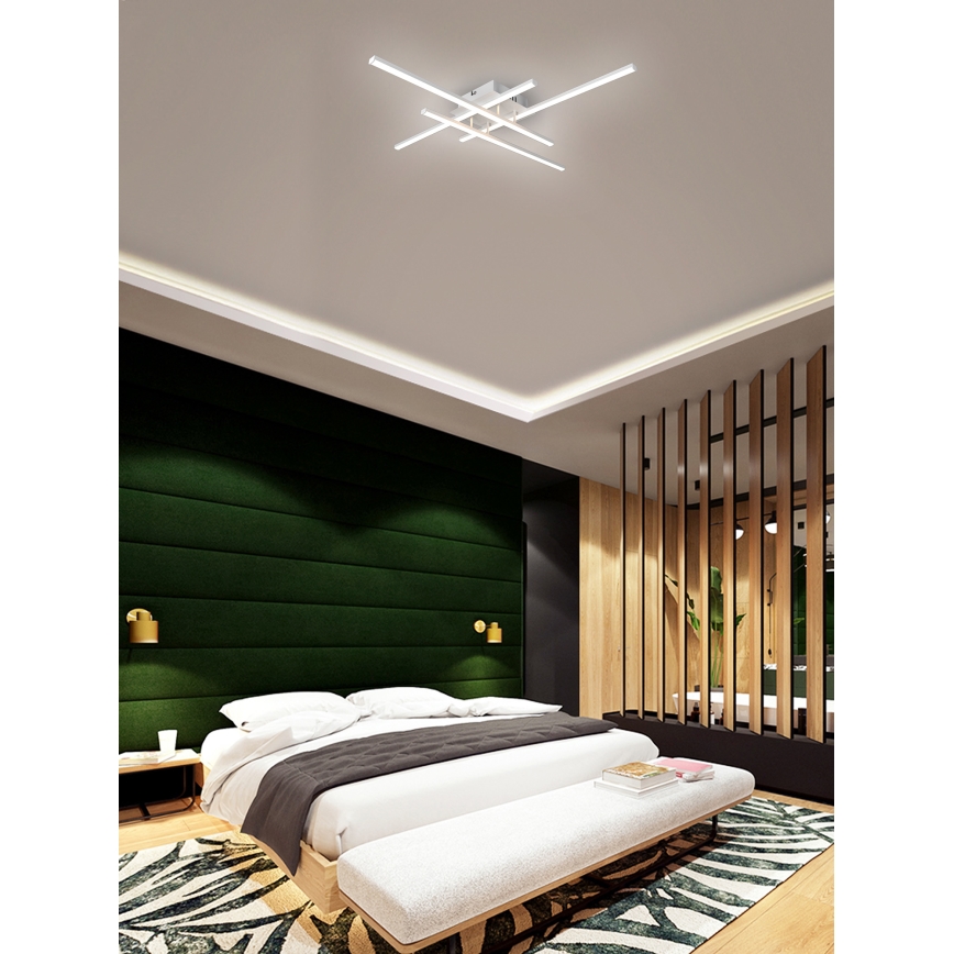Brilagi - LED-kattovalaisin STRIPES LED/37W/230V valkoinen