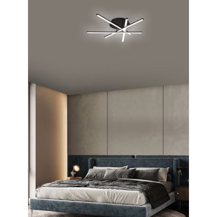 Brilagi - LED-kattovalaisin STRIPES LED/40W/230V musta