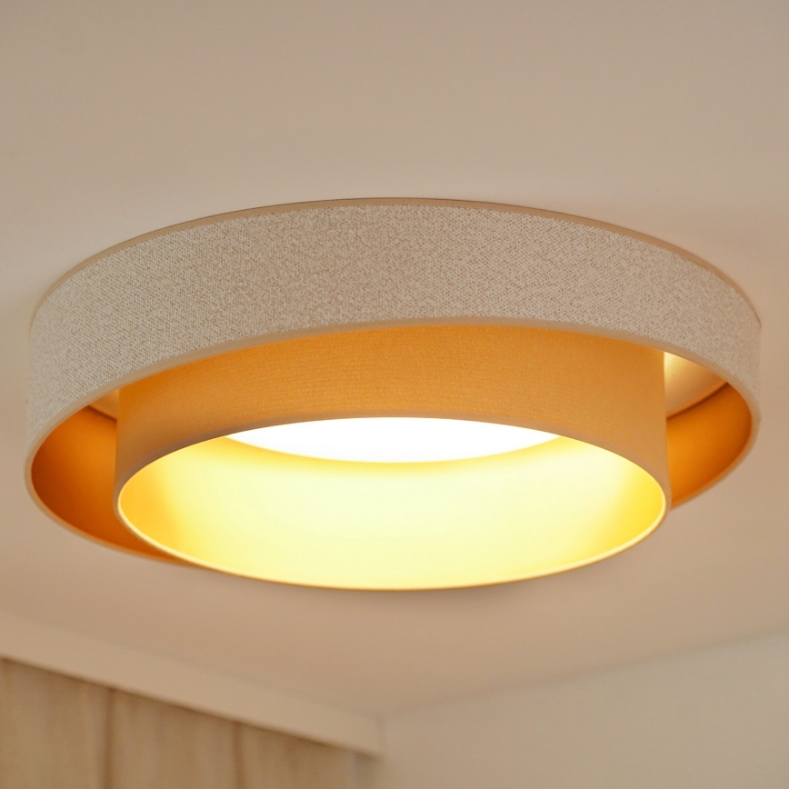 Brilagi - LED-kattovalaisin VEGAS SHINE LED/24W/230V halkaisija 60 cm beige/kerma