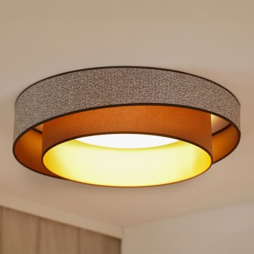 Brilagi - LED-kattovalaisin VEGAS SHINE LED/24W/230V halkaisija 60 cm ruskea
