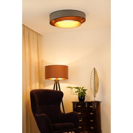 Brilagi - LED-kattovalaisin VEGAS SHINE LED/24W/230V halkaisija 60 cm ruskea