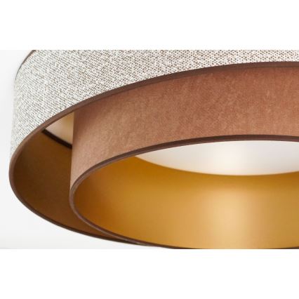 Brilagi - LED-kattovalaisin VEGAS SHINE LED/24W/230V halkaisija 60 cm ruskea