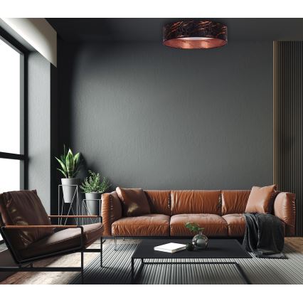 Brilagi - LED Kattovalaisin VELVET LED/12W/230V d. 30 cm 3000K/4000K/6400K musta/kupari