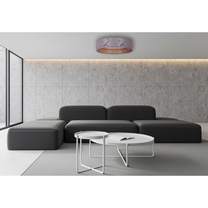 Brilagi - LED Kattovalaisin VELVET LED/12W/230V d. 30 cm 3000K/4000K/6400K harmaa/kulta