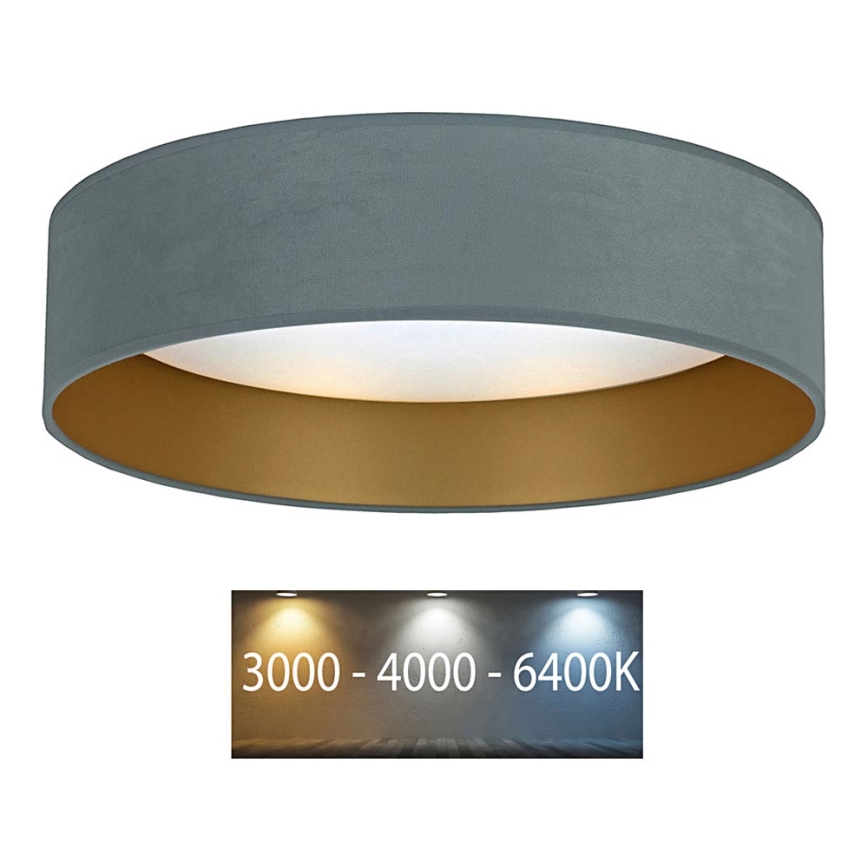 Brilagi - LED Kattovalaisin VELVET LED/12W/230V d. 30 cm 3000K/4000K/6400K minttu/kulta