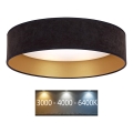 Brilagi - LED Kattovalaisin VELVET LED/12W/230V d. 30 cm 3000K/4000K/6400K musta/kulta