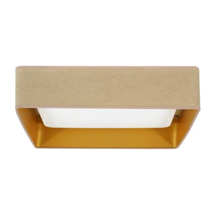 Brilagi - LED-kattovalaisin VELVET SQUARE LED/24W/230V beige