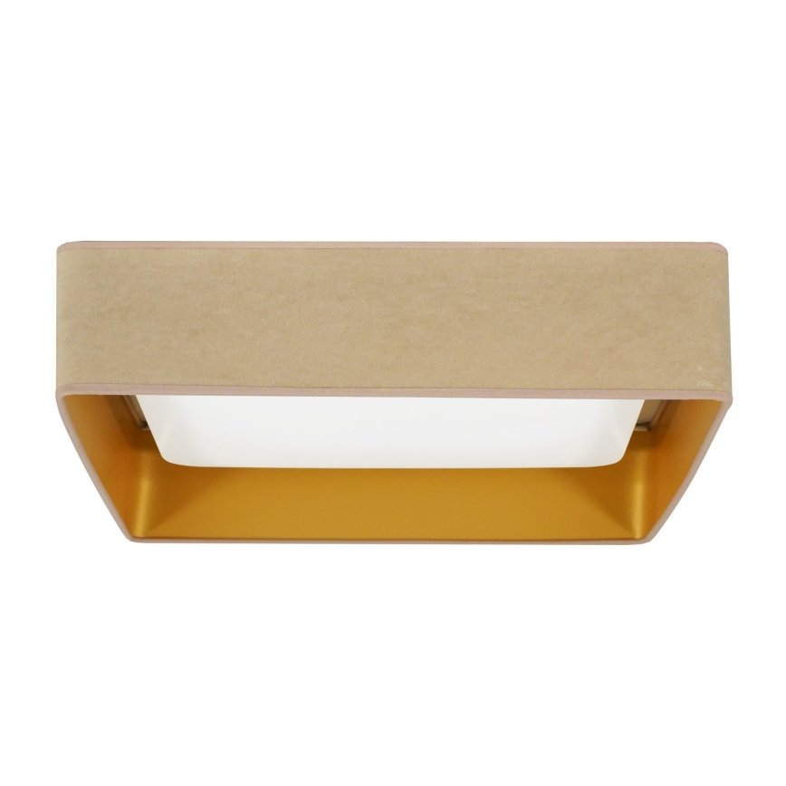 Brilagi - LED-kattovalaisin VELVET SQUARE LED/24W/230V beige