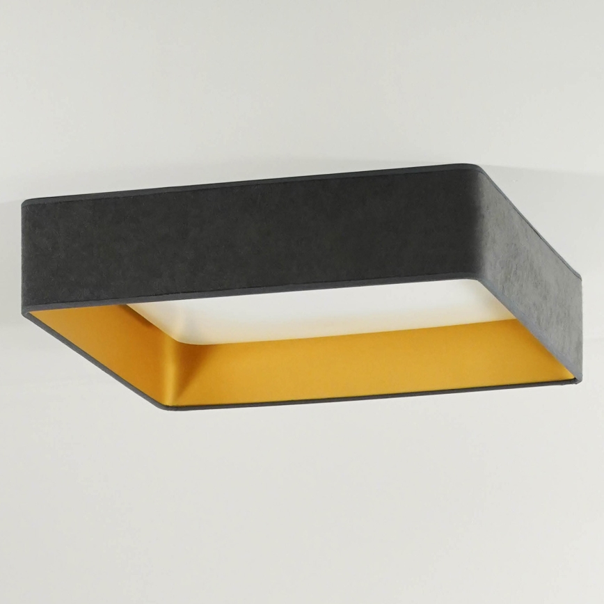 Brilagi - LED-kattovalaisin VELVET SQUARE LED/24W/230V harmaa