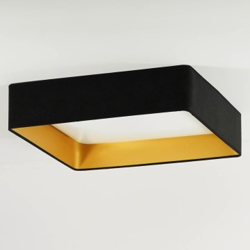 Brilagi - LED-kattovalaisin VELVET SQUARE LED/24W/230V musta