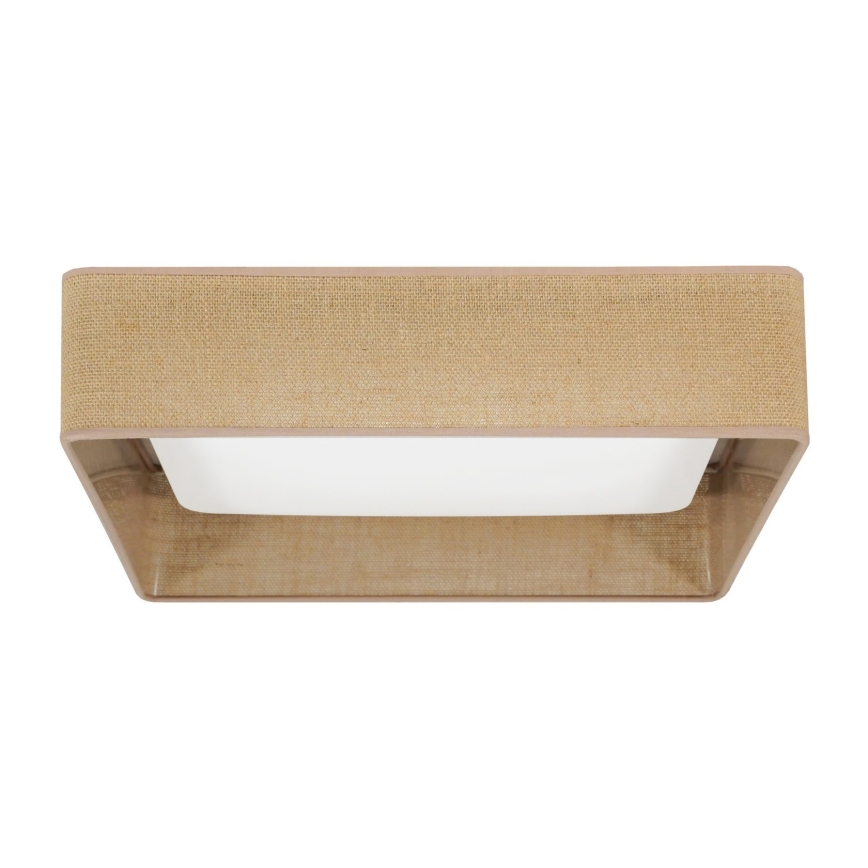Brilagi - LED-kattovalaisin VELVET SQUARE LED/24W/230V ruskea