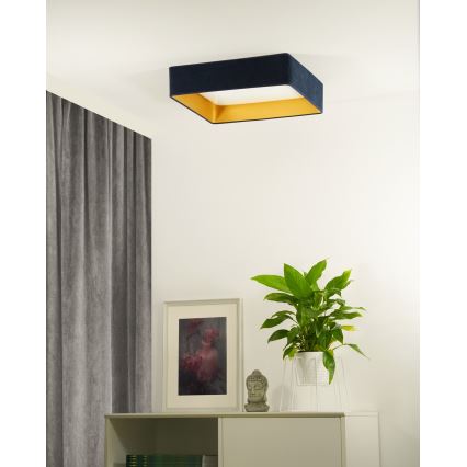 Brilagi - LED-kattovalaisin VELVET SQUARE LED/24W/230V tummansininen