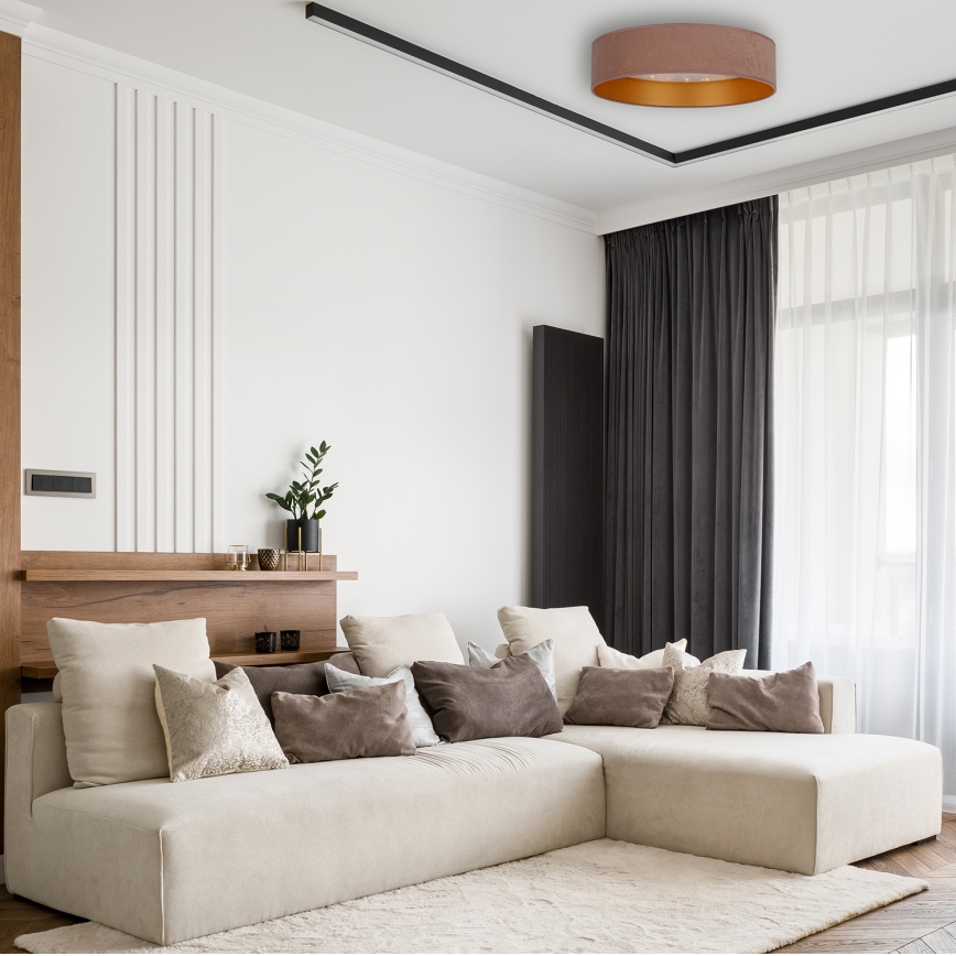 Brilagi - LED Kattovalaisin VELVET STAR LED/24W/230V d. 40 cm 3000K/4000K/6400K beige/kulta