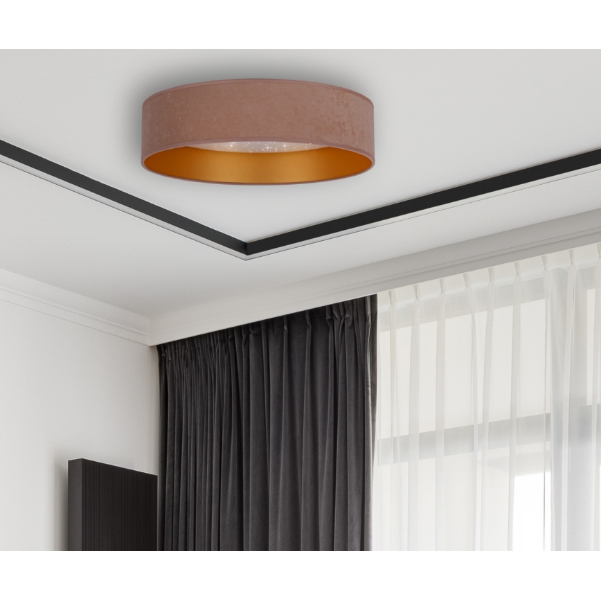 Brilagi - LED Kattovalaisin VELVET STAR LED/24W/230V d. 40 cm 3000K/4000K/6400K beige/kulta