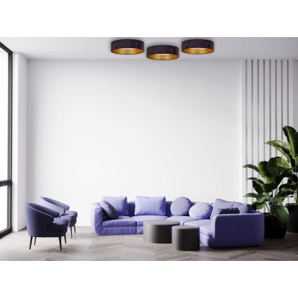 Brilagi - LED Kattovalaisin VELVET STAR LED/24W/230V d. 40 cm 3000K/4000K/6400K harmaa/kulta