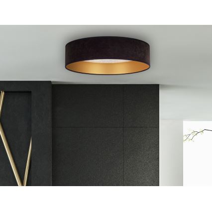 Brilagi - LED Kattovalaisin VELVET STAR LED/24W/230V d. 40 cm 3000K/4000K/6400K musta/kulta