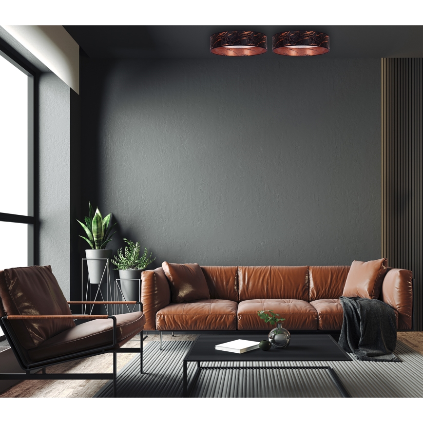 Brilagi - LED Kattovalaisin VELVET STAR LED/24W/230V d. 40 cm 3000K/4000K/6400K musta/kupari