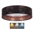 Brilagi - LED Kattovalaisin VELVET STAR LED/36W/230V d. 55 cm 3000K/4000K/6400K musta/kupari
