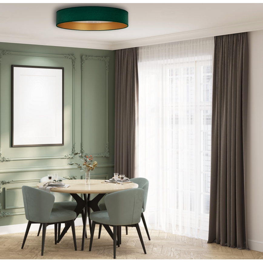 Brilagi - LED Kattovalaisin VELVET STAR LED/36W/230V d. 55 cm 3000K/4000K/6400K vihreä/kulta