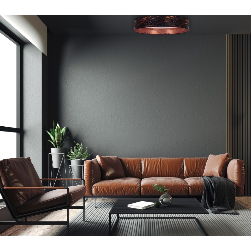 Brilagi - LED Kattovalaisin VELVET STAR LED/36W/230V d. 55 cm 3000K/4000K/6400K musta/kupari