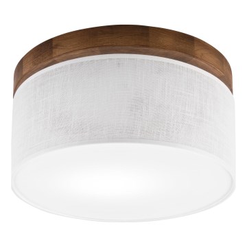 Brilagi - LED Kattovalo BELLADONNA 1xE27/15W/230V halkaisija 30 cm valkoinen/tammi kirsikka