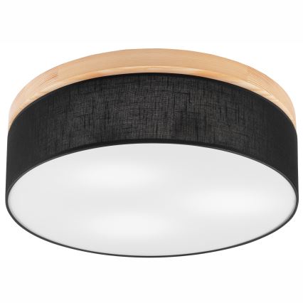 Brilagi - LED Kattovalo BELLADONNA 3xE27/15W/230V d. 50 cm musta/mänty