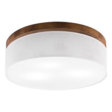 Brilagi - LED Kattovalo BELLADONNA 3xE27/15W/230V halkaisija 50 cm valkoinen/tammi kirsikka